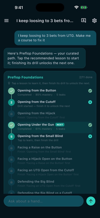 A personalised course built from your leaks